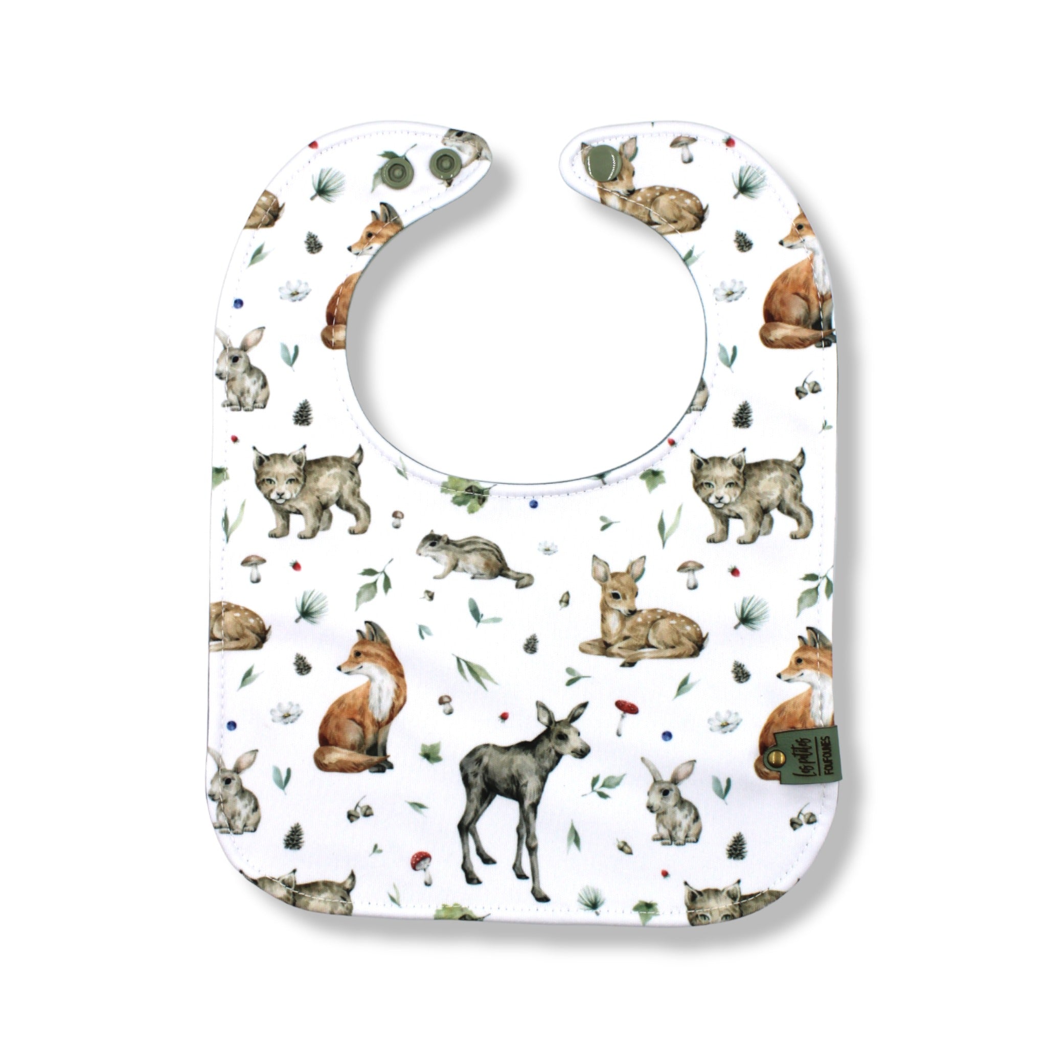 Les Petites Foufounes - Bib - Baby Animals – Les Petites Foufounes Inc