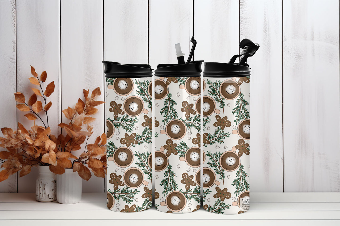 Tumbler 20 oz and 30 oz - Festive Coffee