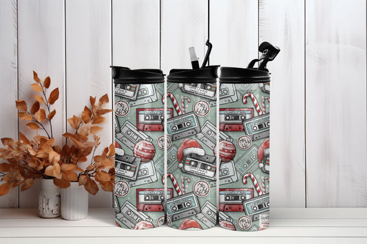 Tumbler 20 oz and 30 oz - Christmas Music Tapes