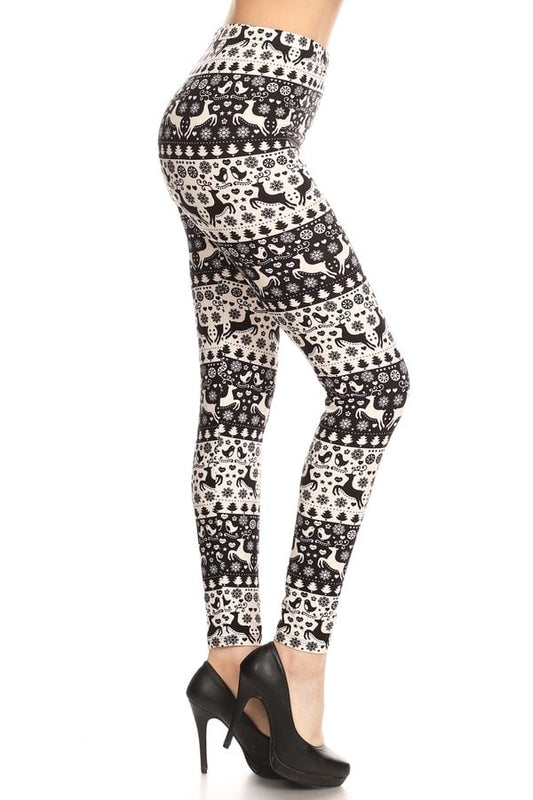 Leggings - Noël en noir et blanc (6778782023817)